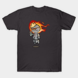 Cute grumpy robot king T-Shirt